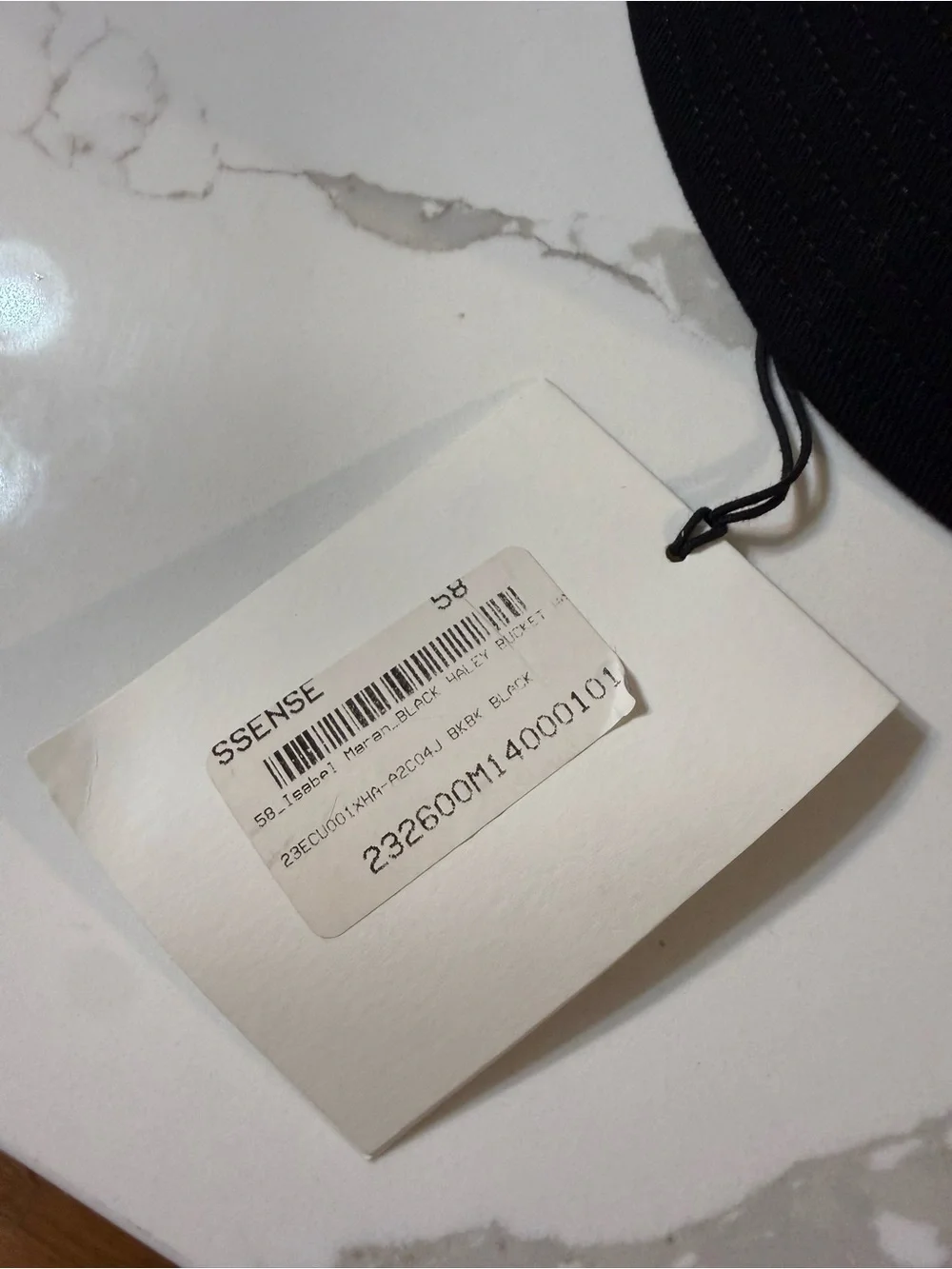 Isabel Marant Haley Bucket Hat, Black size 58 NWT
